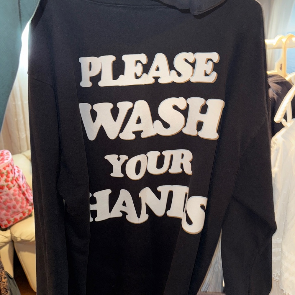 TALENTLESS Black Hoodie with White Text